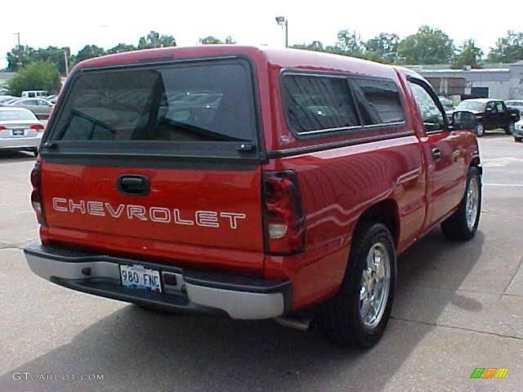 2005 Silverado 1500 Regular Cab - Victory Red / Dark Charcoal photo #7