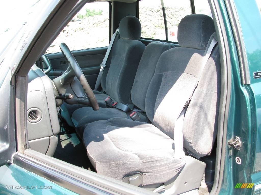 2000 Silverado 1500 LS Regular Cab 4x4 - Meadow Green Metallic / Medium Gray photo #3
