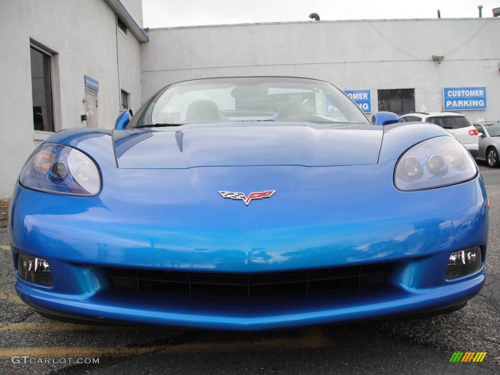 2008 Corvette Convertible - Jetstream Blue Metallic / Titanium photo #2