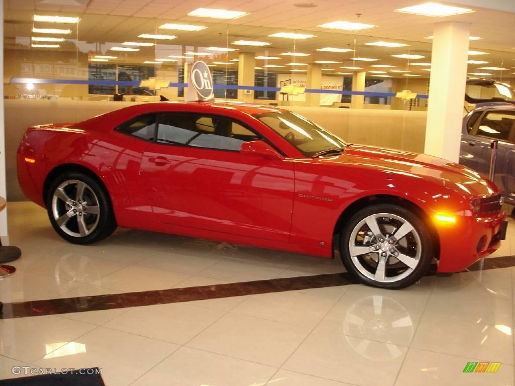 2010 Camaro LT Coupe - Victory Red / Black photo #4