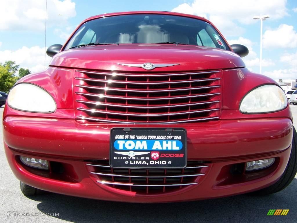 2005 PT Cruiser GT Convertible - Inferno Red Crystal Pearl / Taupe/Pearl Beige photo #3