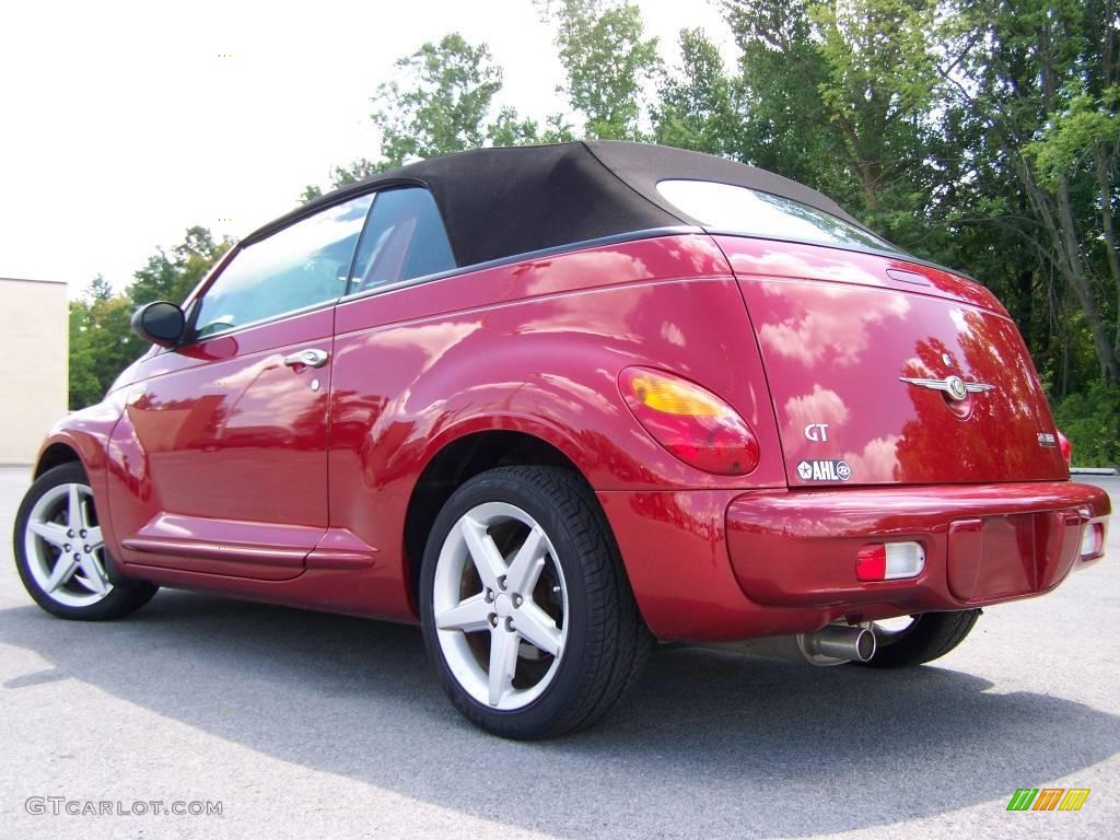 2005 PT Cruiser GT Convertible - Inferno Red Crystal Pearl / Taupe/Pearl Beige photo #4