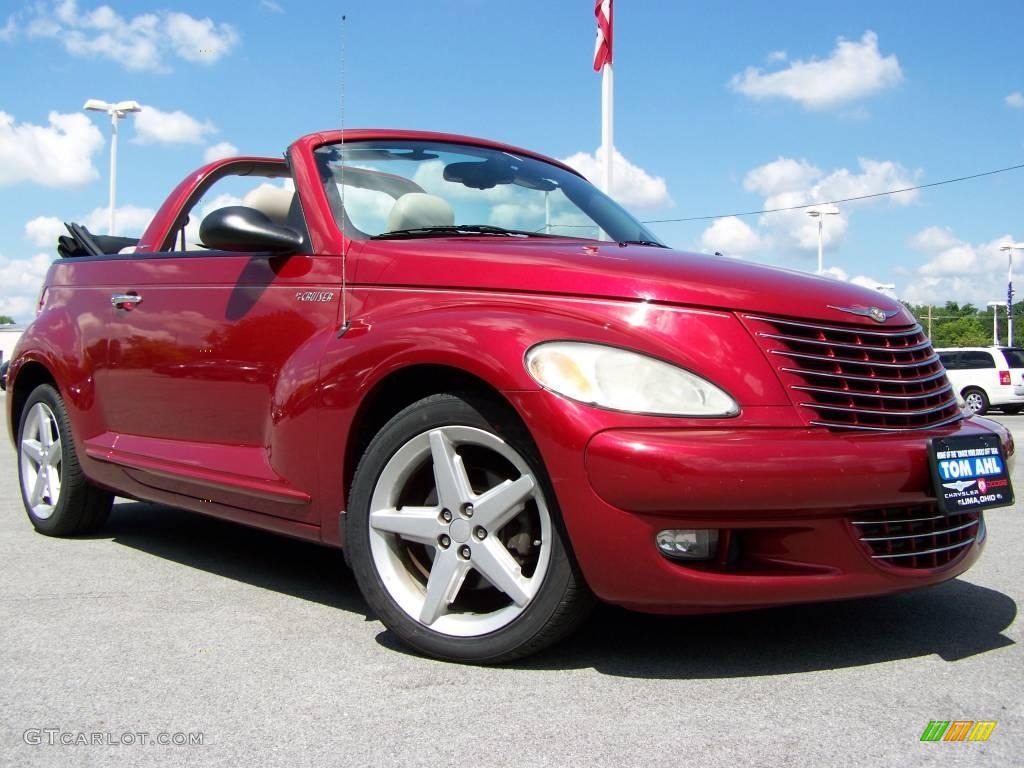 2005 PT Cruiser GT Convertible - Inferno Red Crystal Pearl / Taupe/Pearl Beige photo #8