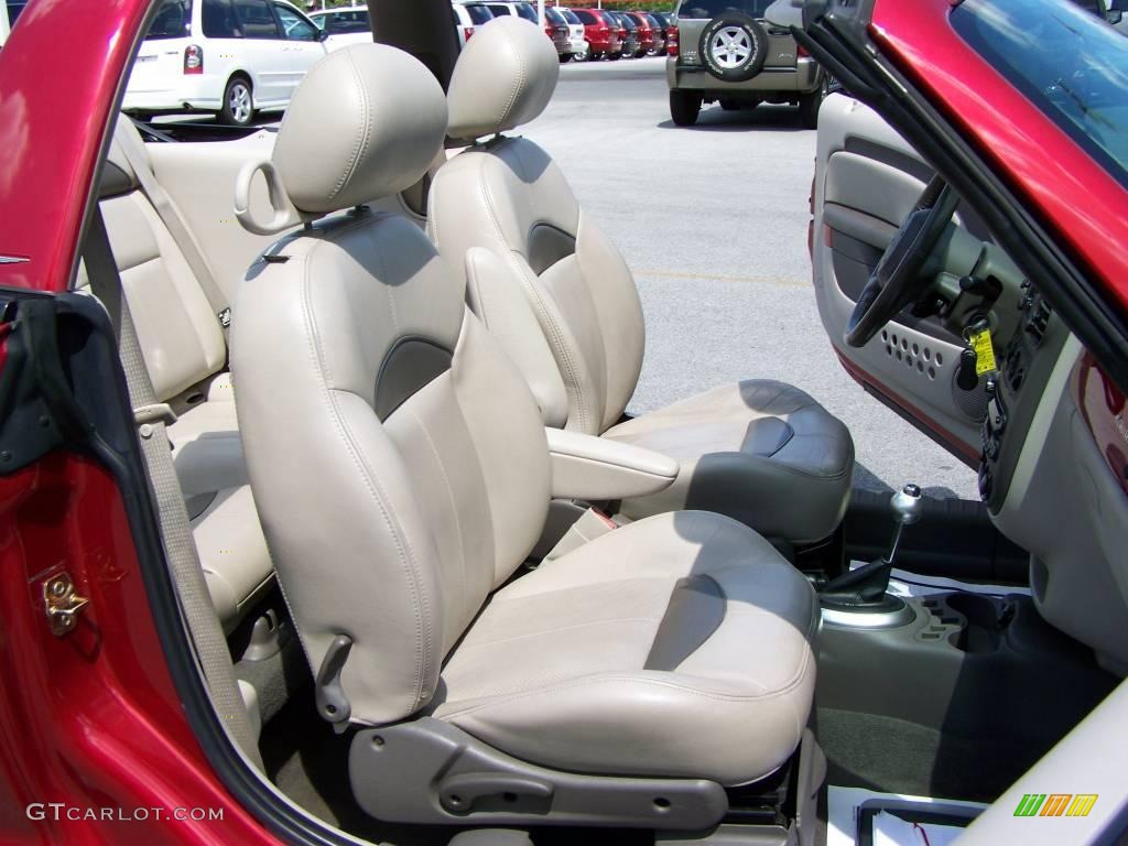 2005 PT Cruiser GT Convertible - Inferno Red Crystal Pearl / Taupe/Pearl Beige photo #11