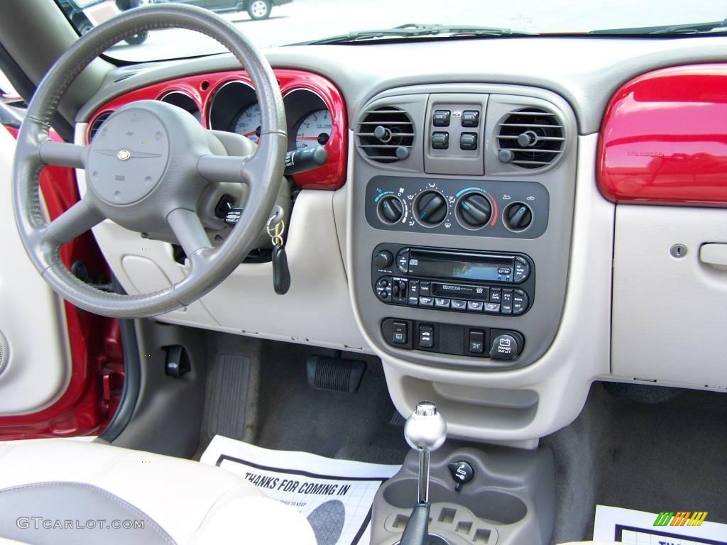 2005 PT Cruiser GT Convertible - Inferno Red Crystal Pearl / Taupe/Pearl Beige photo #13