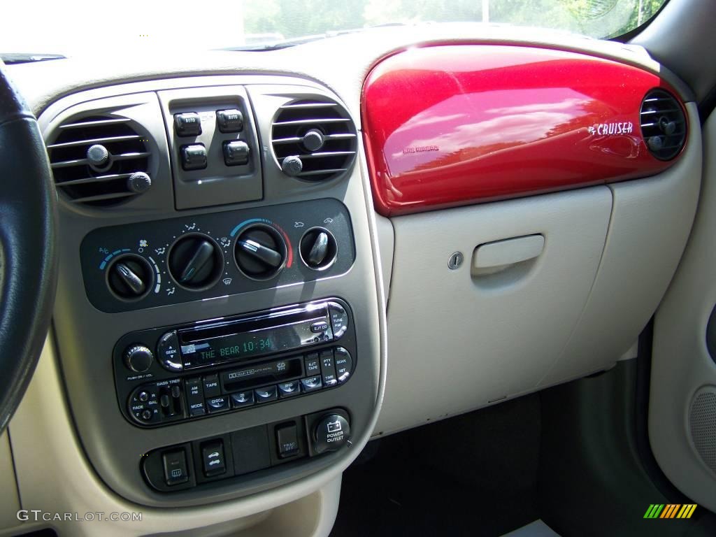 2005 PT Cruiser GT Convertible - Inferno Red Crystal Pearl / Taupe/Pearl Beige photo #17