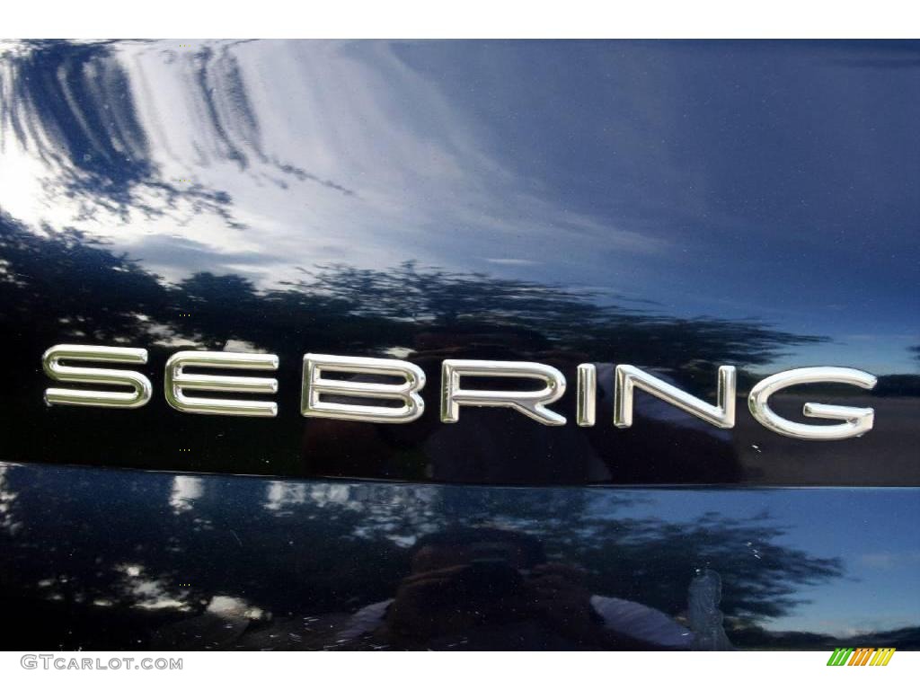 2001 Sebring Limited Convertible - Deep Sapphire Blue Pearlcoat / Royal Blue/Cream photo #31
