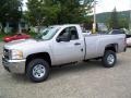 Silver Birch Metallic - Silverado 3500HD Work Truck Regular Cab 4x4 Photo No. 1