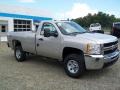 Silver Birch Metallic - Silverado 3500HD Work Truck Regular Cab 4x4 Photo No. 4