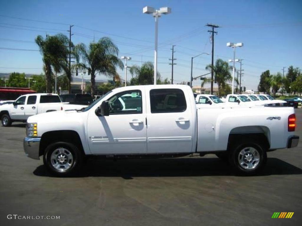 2009 Silverado 2500HD LTZ Crew Cab 4x4 - Summit White / Light Cashmere/Dark Cashmere photo #1