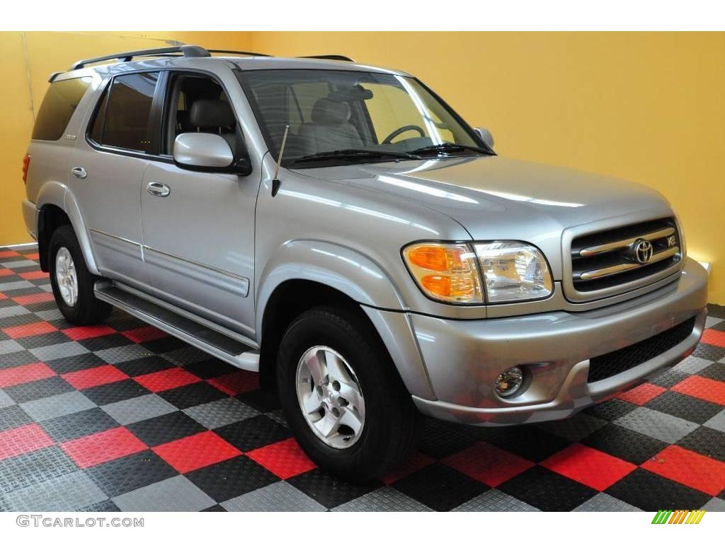 2001 Sequoia Limited 4x4 - Silver Sky Metallic / Charcoal photo #1