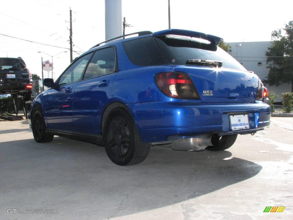 2002 Impreza WRX Wagon - WR Blue Pearl / Black photo #5