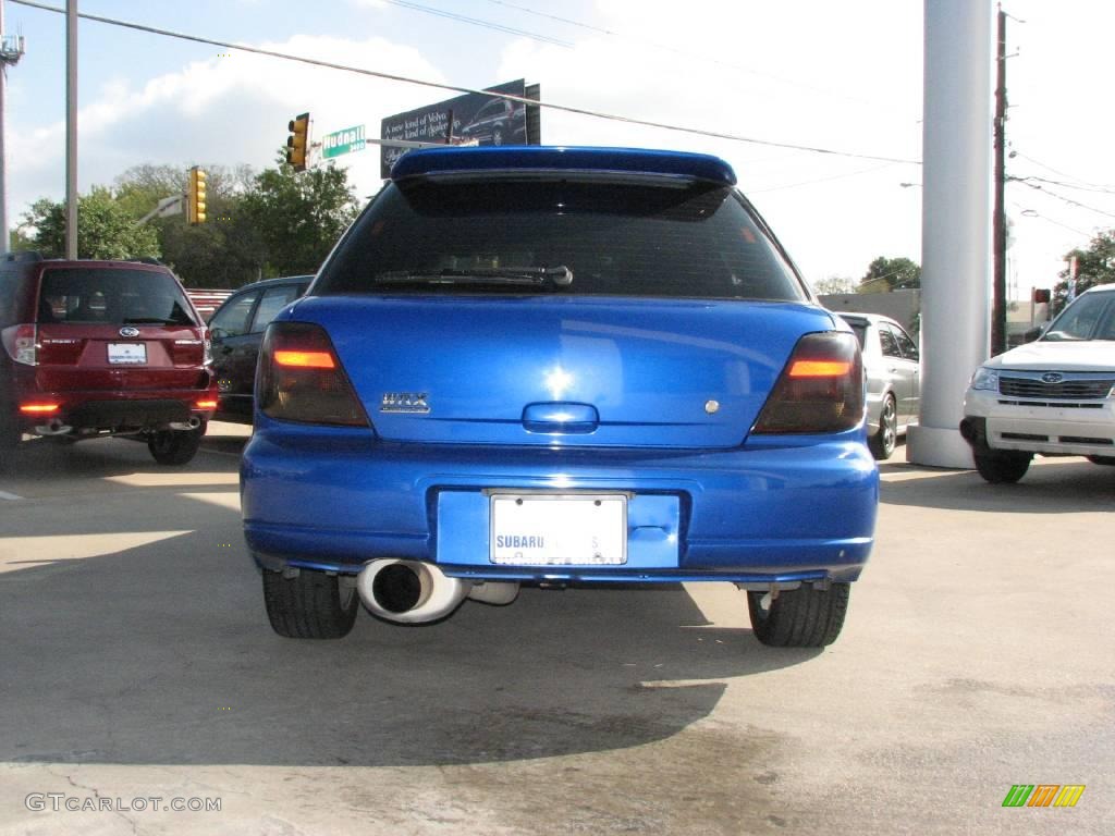 2002 Impreza WRX Wagon - WR Blue Pearl / Black photo #6