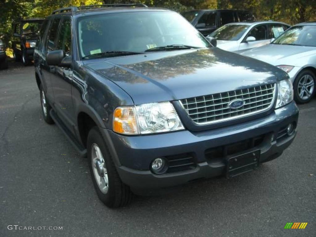 2003 Explorer XLT 4x4 - Medium Wedgewood Blue Metallic / Graphite Grey photo #6