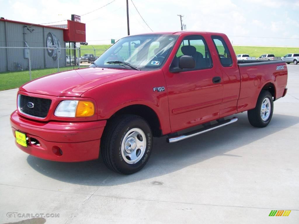 2004 F150 STX Heritage SuperCab - Bright Red / Heritage Graphite Grey photo #7