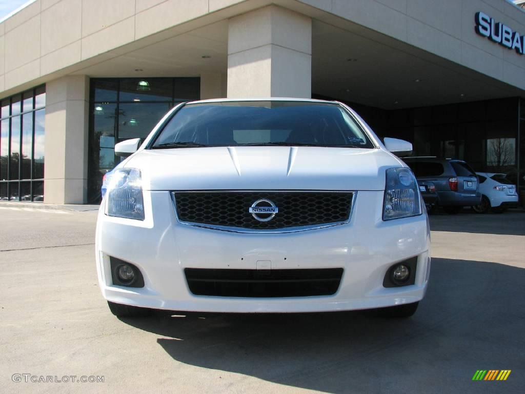 2007 Sentra SE-R Spec V - Fresh Powder White / SE-R Charcoal photo #2