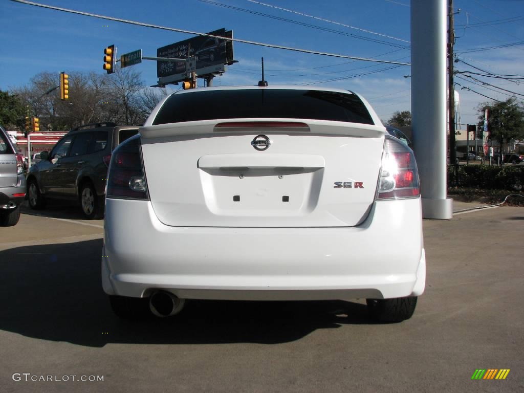 2007 Sentra SE-R Spec V - Fresh Powder White / SE-R Charcoal photo #6