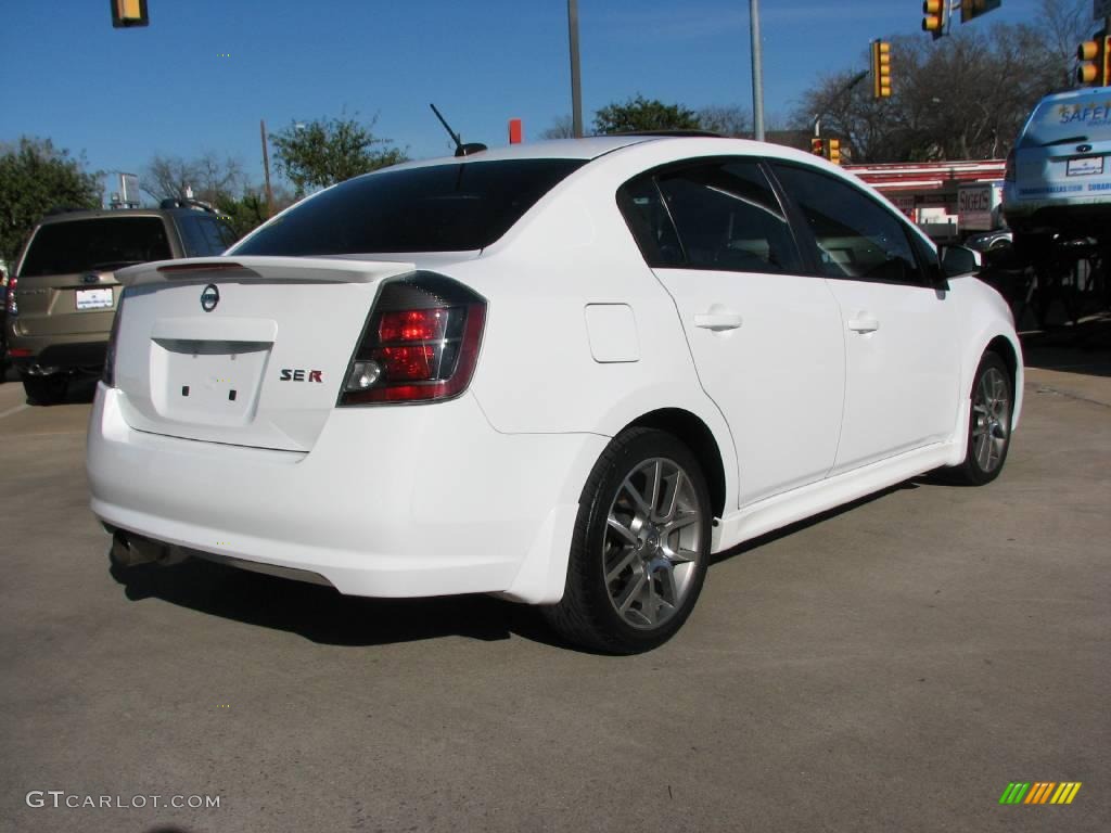 2007 Sentra SE-R Spec V - Fresh Powder White / SE-R Charcoal photo #7