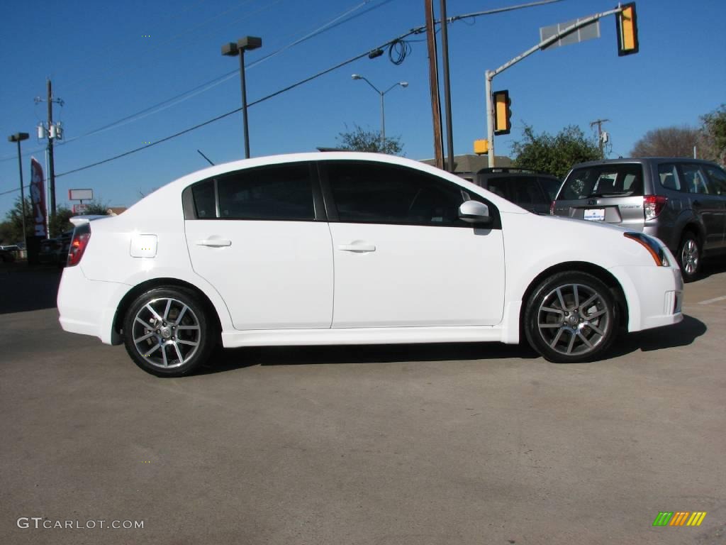 2007 Sentra SE-R Spec V - Fresh Powder White / SE-R Charcoal photo #8