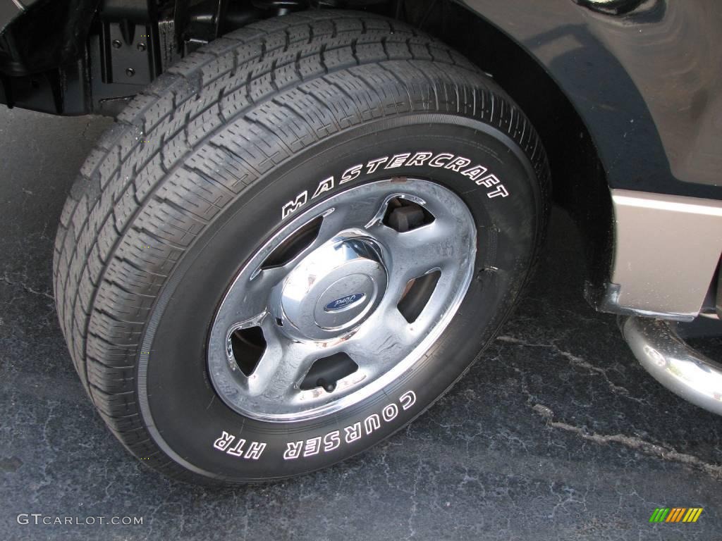 2005 F150 XLT SuperCrew - Black / Tan photo #14