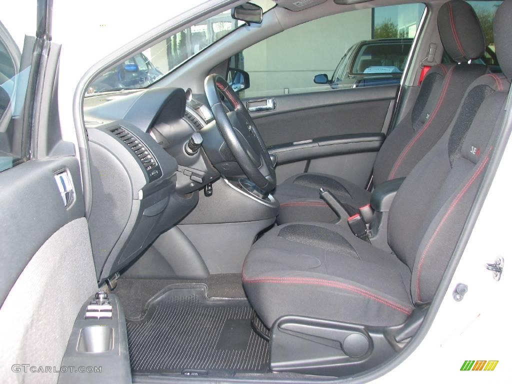 2007 Sentra SE-R Spec V - Fresh Powder White / SE-R Charcoal photo #9