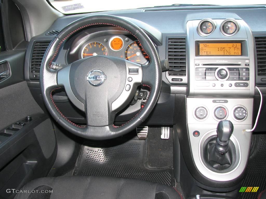 2007 Sentra SE-R Spec V - Fresh Powder White / SE-R Charcoal photo #14
