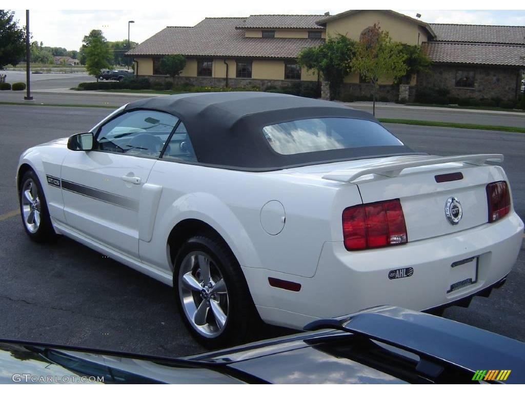 2007 Mustang GT/CS California Special Convertible - Performance White / Black/Dove Accent photo #3
