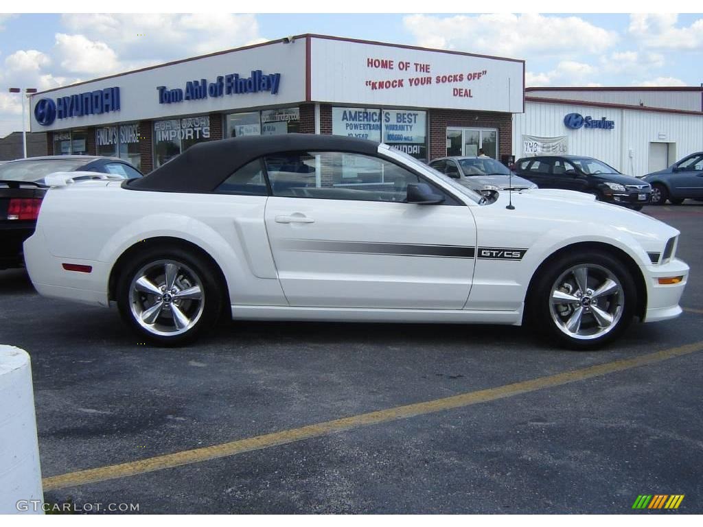 2007 Mustang GT/CS California Special Convertible - Performance White / Black/Dove Accent photo #6