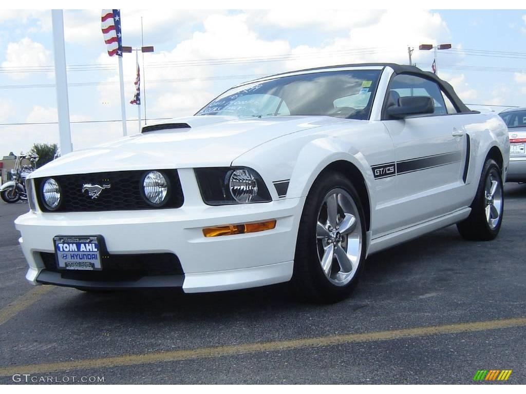 2007 Mustang GT/CS California Special Convertible - Performance White / Black/Dove Accent photo #9