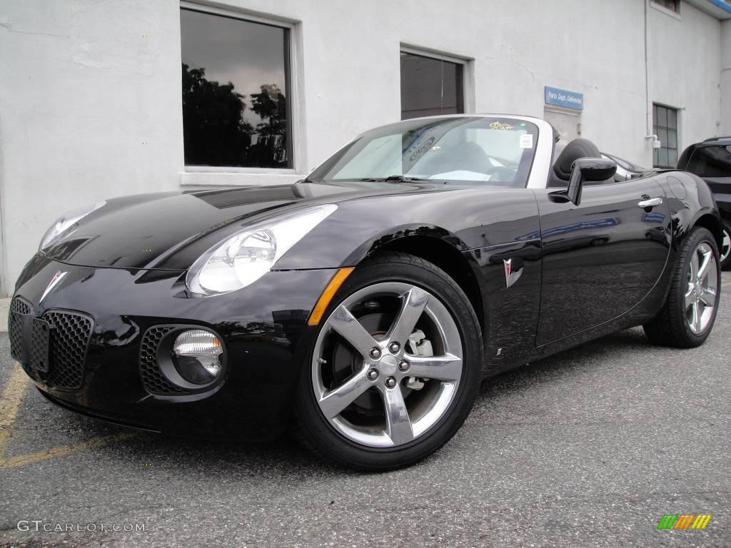 2008 Solstice GXP Roadster - Mysterious Black / Ebony photo #1