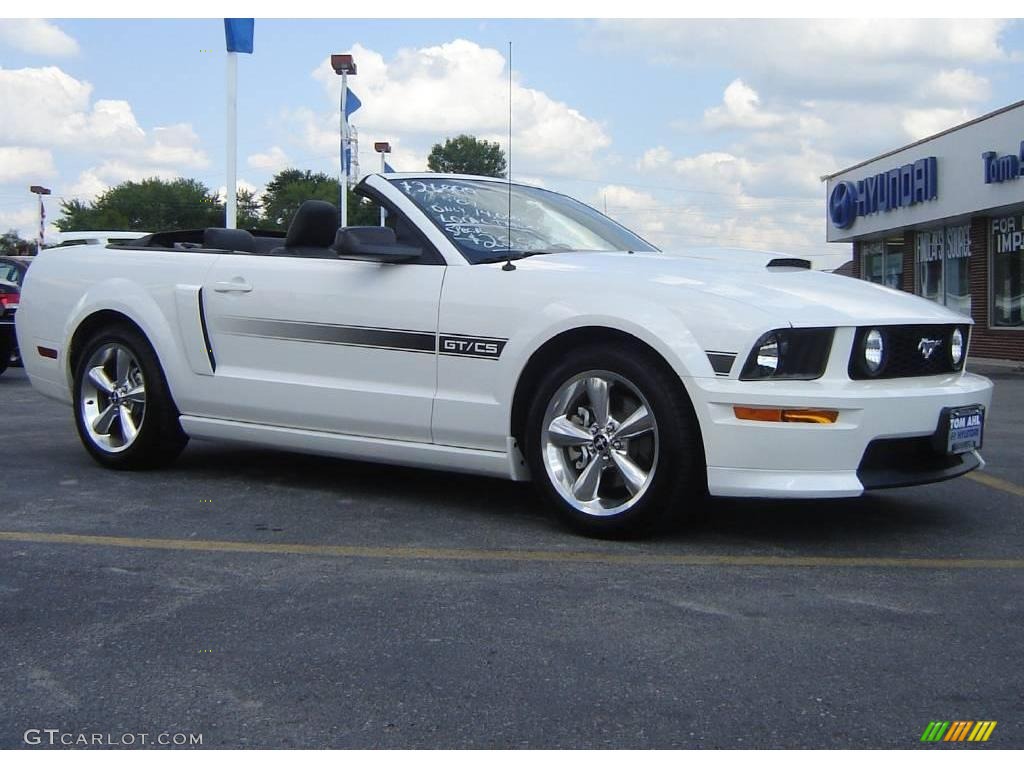 2007 Mustang GT/CS California Special Convertible - Performance White / Black/Dove Accent photo #13