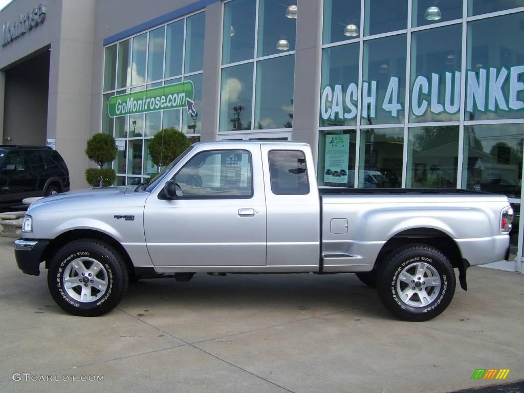 2004 Ranger XLT SuperCab 4x4 - Silver Metallic / Medium Dark Flint photo #1
