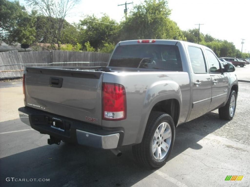 2008 Sierra 1500 SLE Crew Cab - Steel Gray Metallic / Dark Titanium photo #4