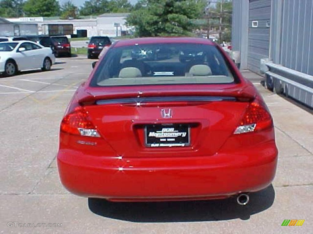 2006 Accord EX Coupe - San Marino Red / Ivory photo #8