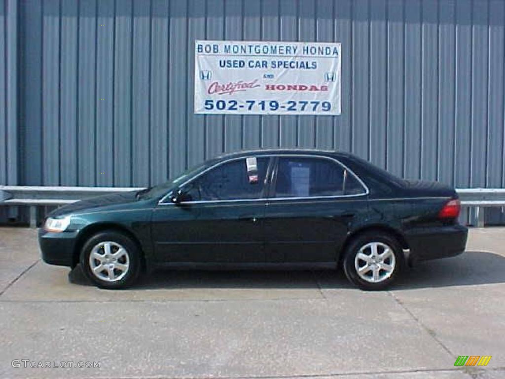 2000 Accord SE Sedan - Dark Emerald Pearl / Ivory photo #1