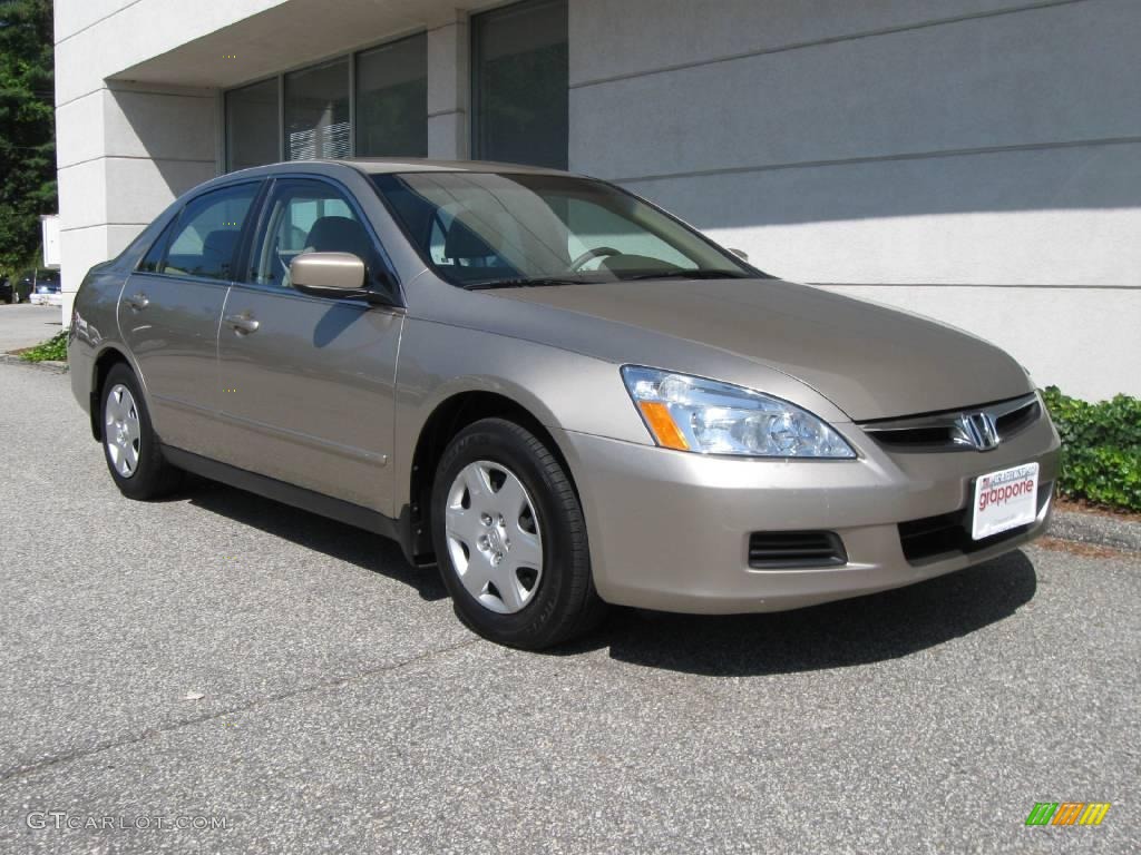 2007 Accord LX Sedan - Desert Mist Metallic / Ivory photo #1