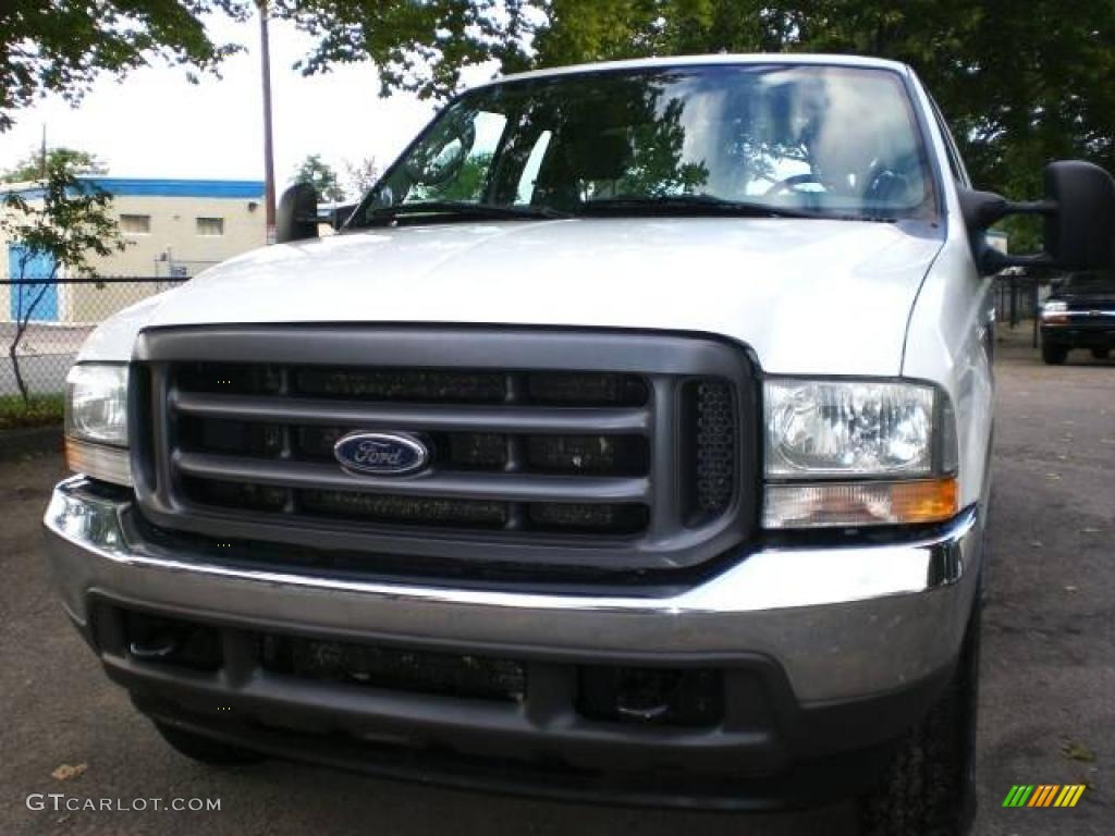 2004 F250 Super Duty XLT SuperCab 4x4 - Oxford White / Medium Flint photo #7