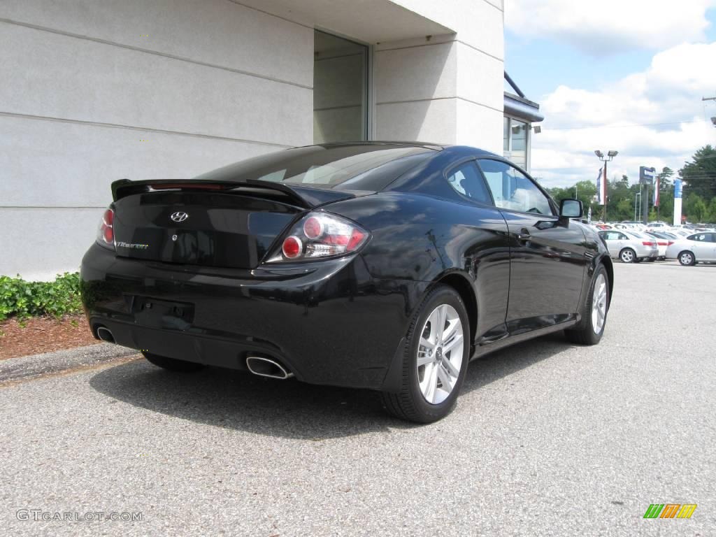 2008 Tiburon GS - Black Pearl / GS Black Cloth photo #3