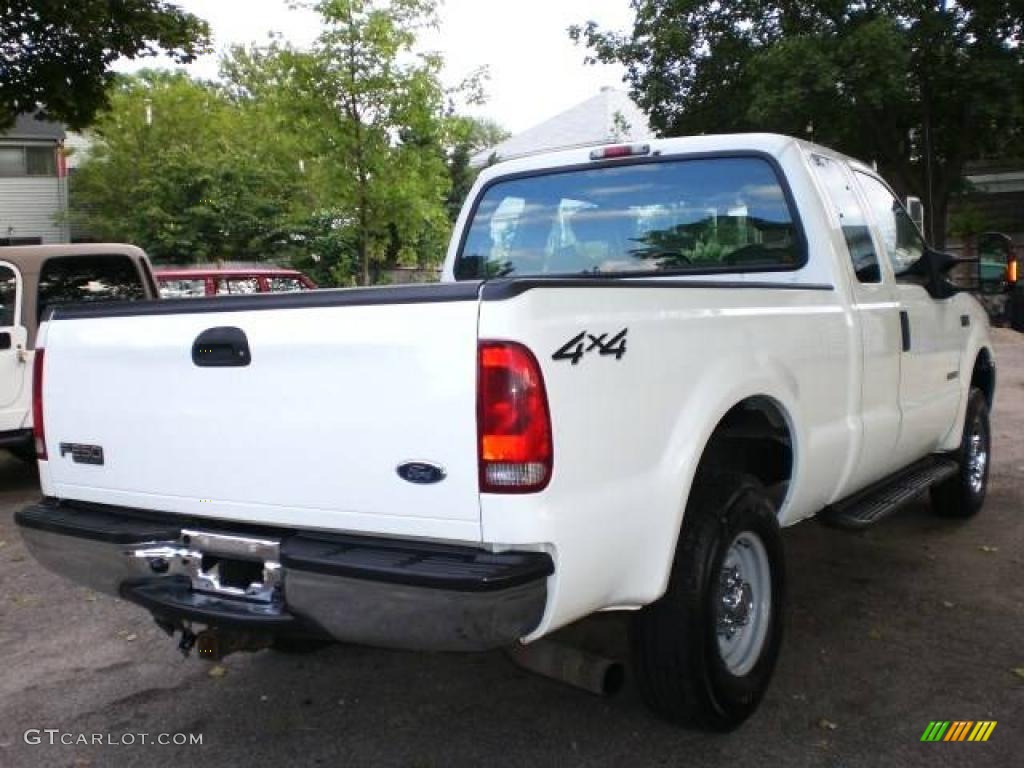 2004 F250 Super Duty XLT SuperCab 4x4 - Oxford White / Medium Flint photo #14