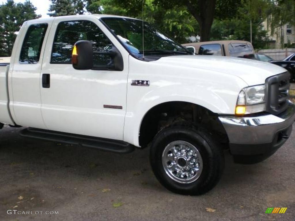 2004 F250 Super Duty XLT SuperCab 4x4 - Oxford White / Medium Flint photo #20