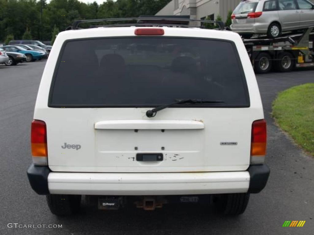 2000 Cherokee Sport 4x4 - Stone White / Agate Black photo #5