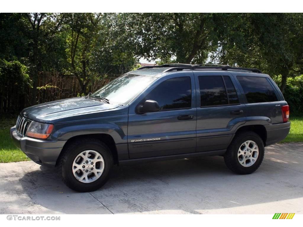 2001 Grand Cherokee Laredo 4x4 - Steel Blue Pearl / Agate photo #2