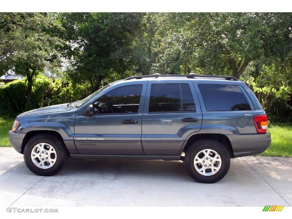 2001 Grand Cherokee Laredo 4x4 - Steel Blue Pearl / Agate photo #4