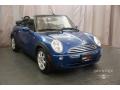 2008 Lightning Blue Metallic Mini Cooper Convertible  photo #6