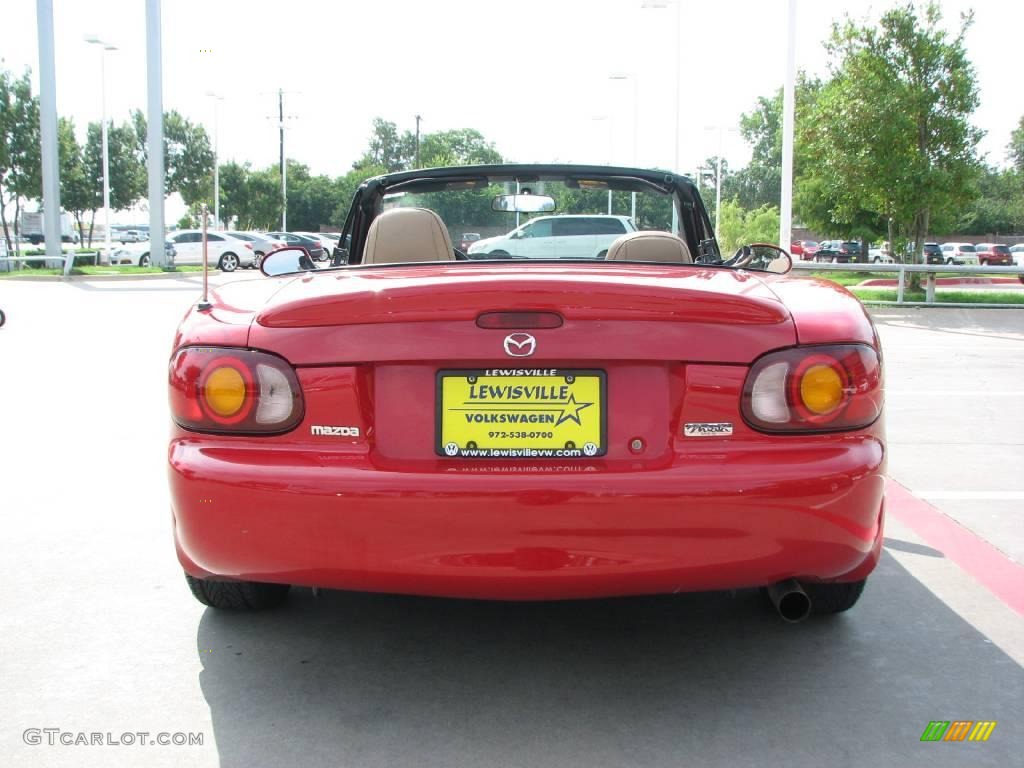 1999 MX-5 Miata Roadster - Classic Red / Tan photo #4