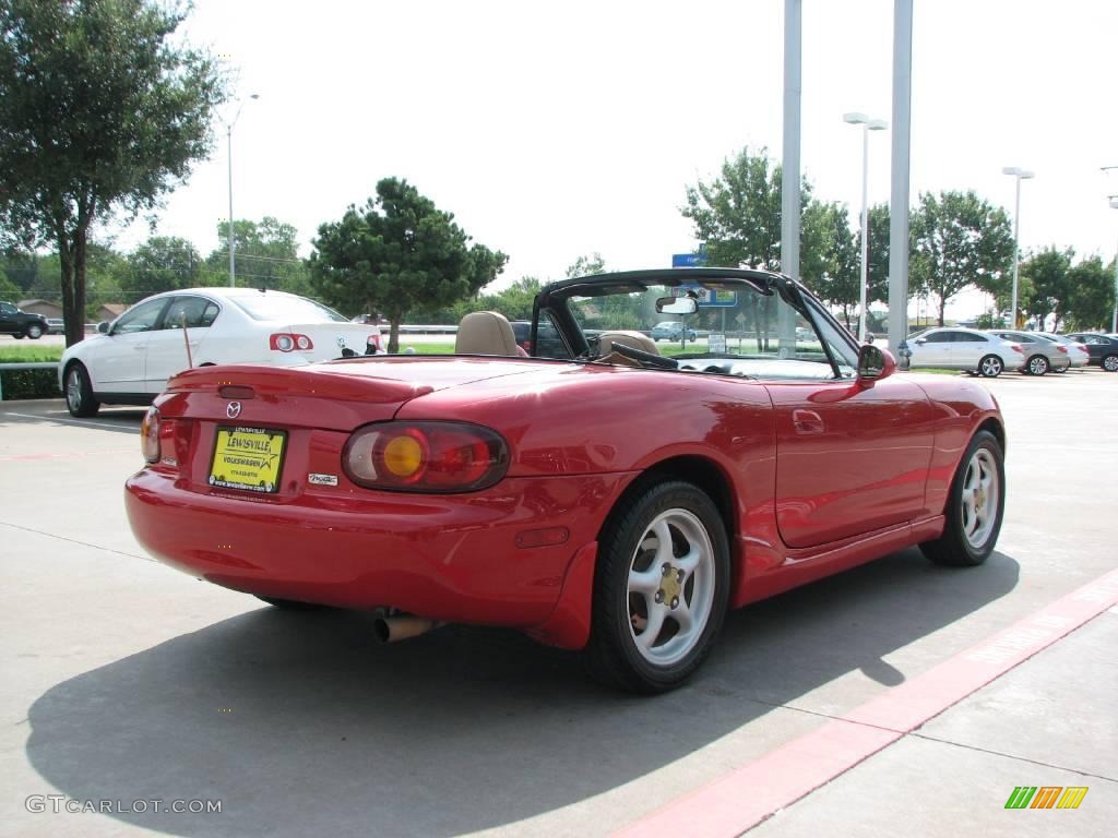 1999 MX-5 Miata Roadster - Classic Red / Tan photo #5