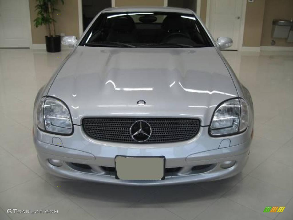 2001 SLK 320 Roadster - Brilliant Silver Metallic / Charcoal Black photo #11