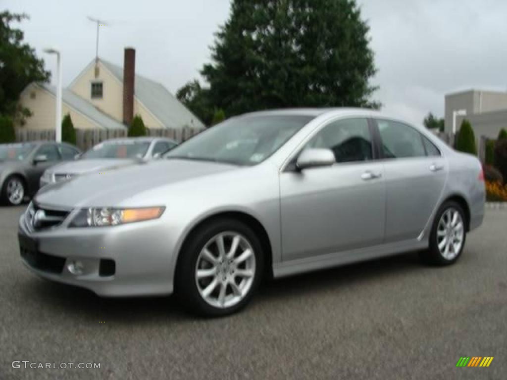 2006 TSX Sedan - Alabaster Silver Metallic / Quartz Gray photo #3