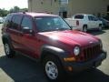 2007 Inferno Red Crystal Pearl Jeep Liberty Sport 4x4  photo #12