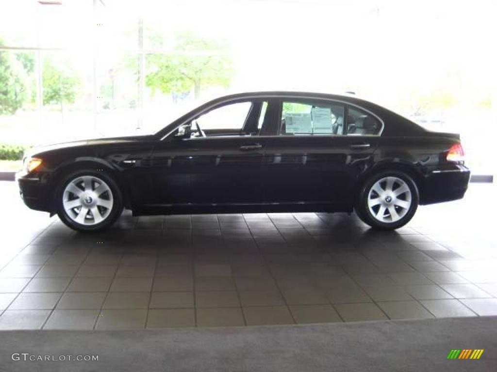 2006 7 Series 750Li Sedan - Jet Black / Black/Black photo #2